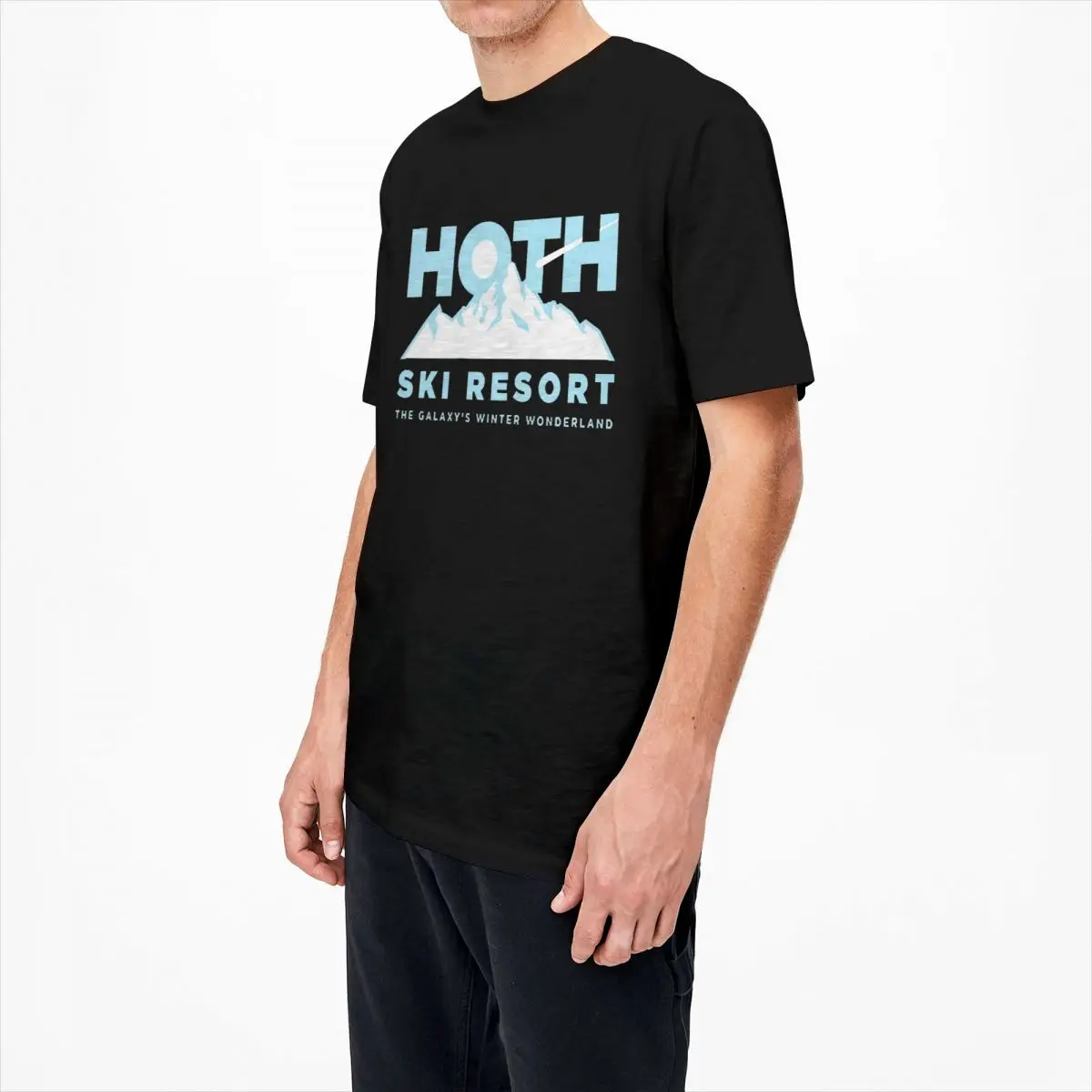 Hoth Ski Resort T Shirt Men Ice Hill Vintage 100 Cotton T Shirts Summer Comfortable Novelty Tee Shirt Casual Oversized Tops