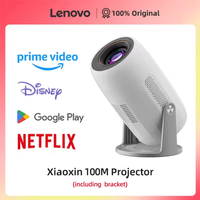 Original Lenovo Xiaoxin 100M Projector Auto Focus Wifi6 Smart Home Theater Support 4K HD Portable 400ANSI Projector Android 12