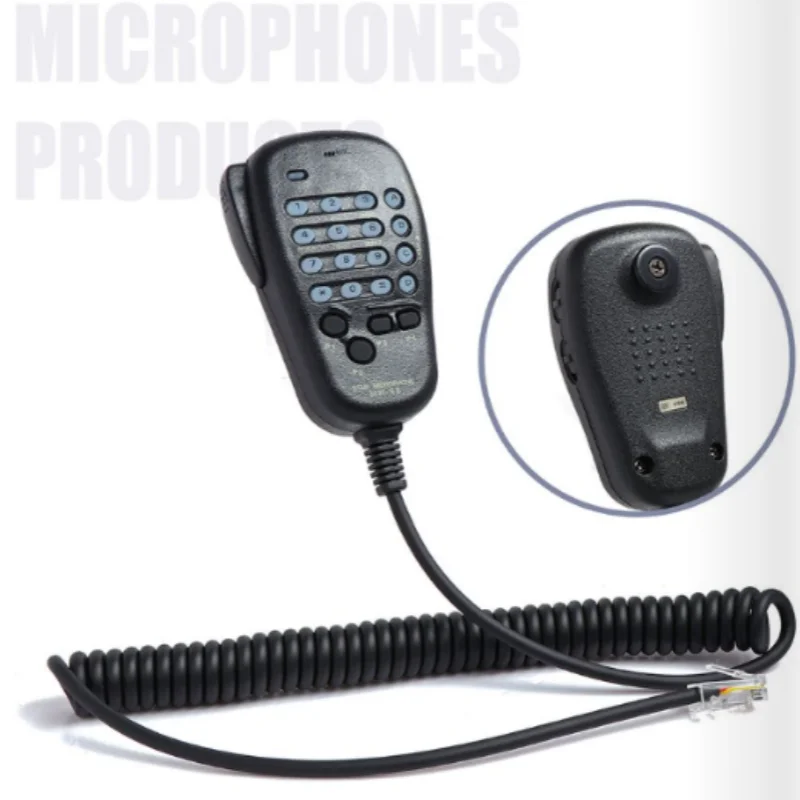ไมโครโฟนคอนเดนเซอร์แบบไดนามิก MH-48A6J 6 ขา แบบมีสายโลหะ สำหรับวิทยุสื่อสาร Yaesu รุ่น FT-7800R FT-7900R FT-1907R FT-1807 สำหรับการประชุม