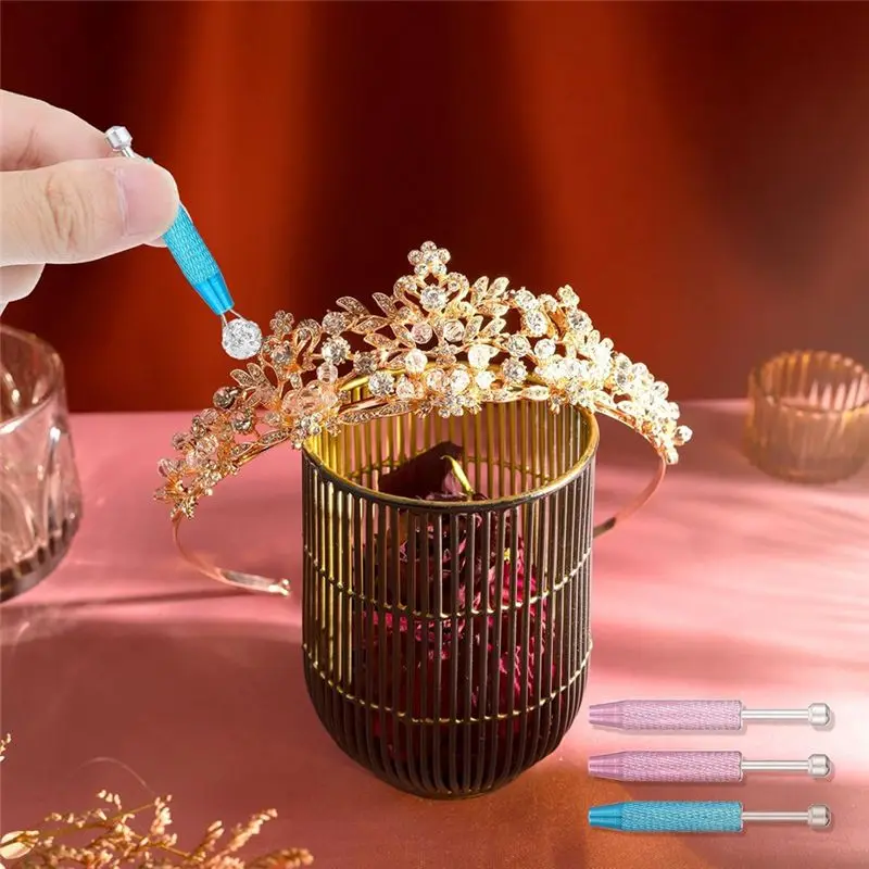 OLTRE-4Pcs Grabbing Pens Pick Up Tools For IC Chips Electronic Components Gemstones Pearlsgems Perforated Balls Small Parts
