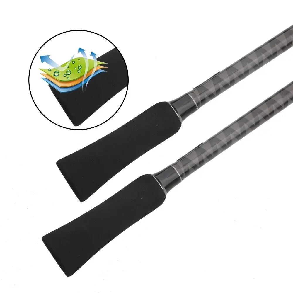 ROLLFISH Titanium Tip Octopus Squid Cuttle Carbon Fiber Casting Fishing Rod Boat Light Slow Jigging Rod Action 8:2 WT111g 1.75M