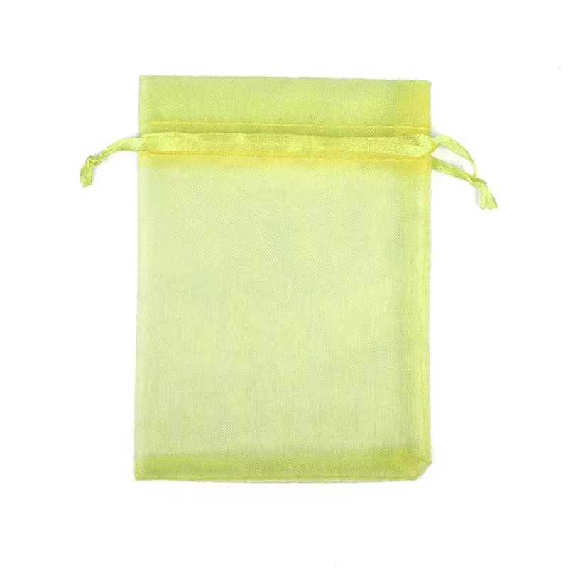 9X12cm 100pcs Colorful organza bags gauze bags gift bags small pouches candy jewelry packaging wedding gift bolsa fabric bolsa image 3