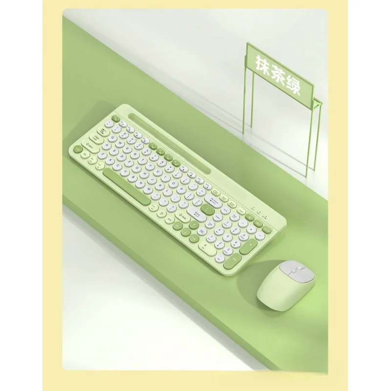 Per set tastiera e mouse Bluetooth wireless ricaricabili, laptop silenzioso, computer desktop, CC compatibile con Apple e Android