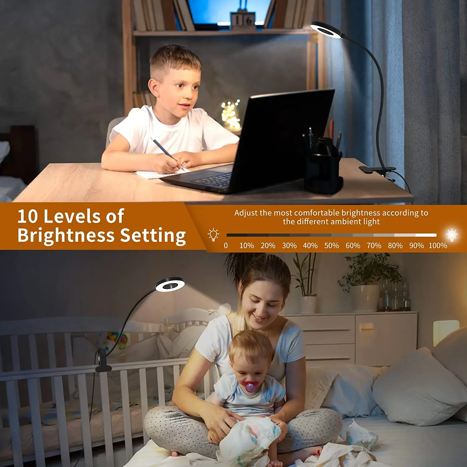 Lampe de bureau à clipser avec - Book Light Flexible avis et prix