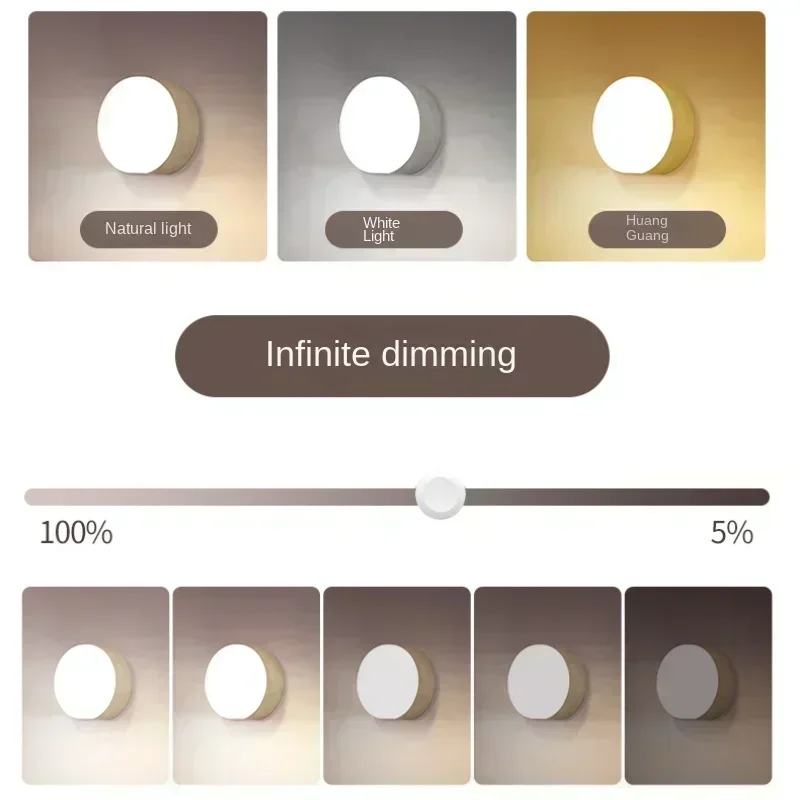 Светодиодный ночник с датчиком движения |   USB перезаряжаемая беспроводная лампа для ухода за глазами для шкафа для стола в спальне |   Декоративное освещение Home A