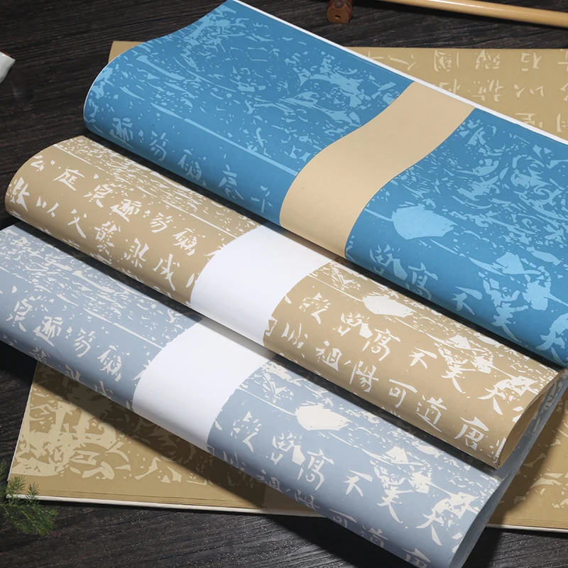 Batik Color Half-Ripe Xuan Paper Chinese Calligraphy Brush Pen Creation Works Rice Paper Exquisite Painting Papier Papel China