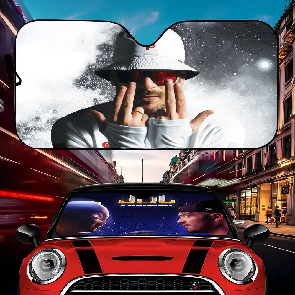 

Популярный солнцезащитный экран для лобового стекла K-pop певца Джей-Джул, черный, с защитой от УФ-лучей, светонепроницаемый, автомобильная шторка-козырек, подарки