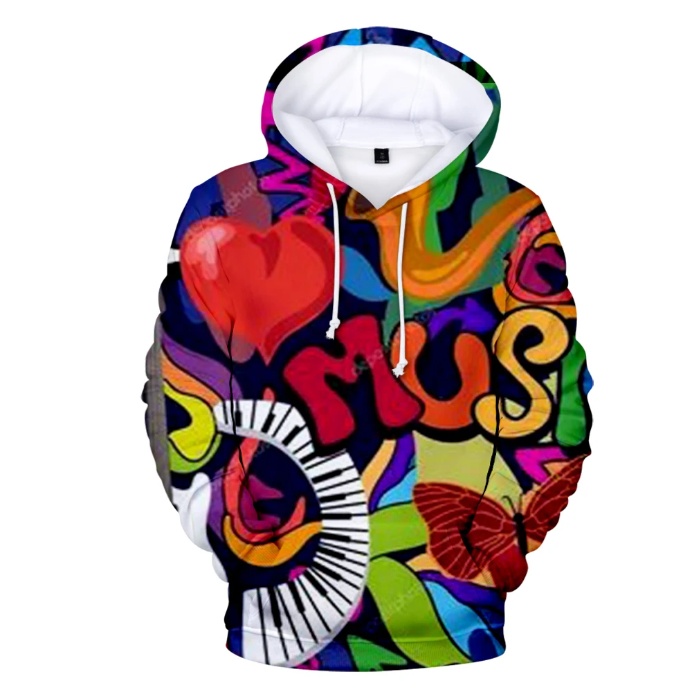 

2022 Axial Oil Painting 3D Digital Printing European and American Large Size Casual Hooded Sweater Fashion Street Hipster