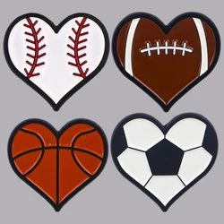 Balls Enamel Pin Football Brooch Pines Men Lapel Pins Badge on Backpack Clothing Accessories Fashion Jewelry Friends Gifts