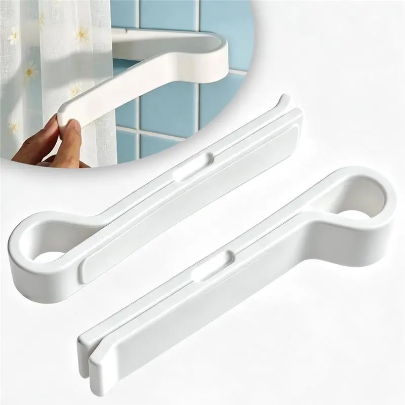 RABIT AS59~ Magnetic Shower Curtain Holder, 2-Pack Shower Curtain Weights, Self-Adhesive Shower Guard To Prevent Water Spillage