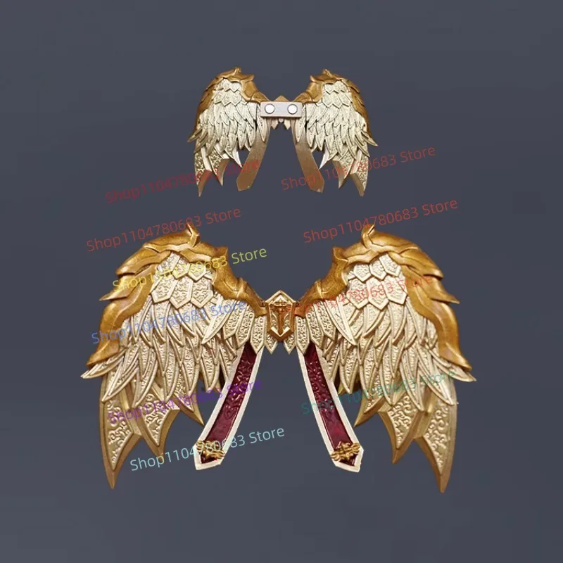 Figurka Anioł Król z Klocków, Mini Model do Składania, Ozdoba, Akcesoria Anime, Zabawka Dekoracyjna, Prezent Kolekcjonerski