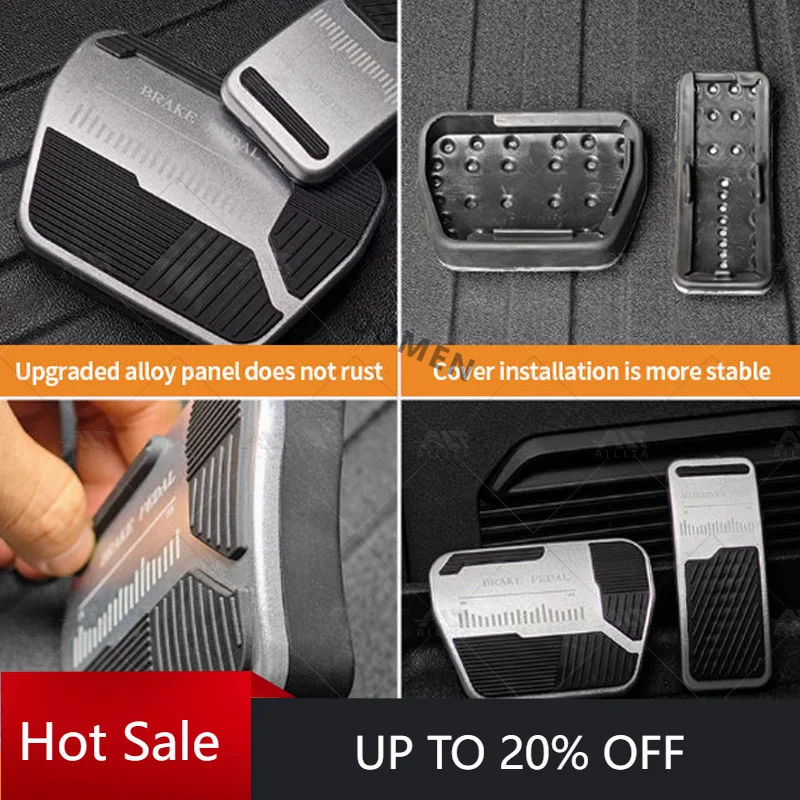 DOMENFor Jetour T2 Traveler Accessories Hot Selling Brake Pedals Anti-Slip Brake Pedal Covers Anti-slip Accelerator Brake Pedal