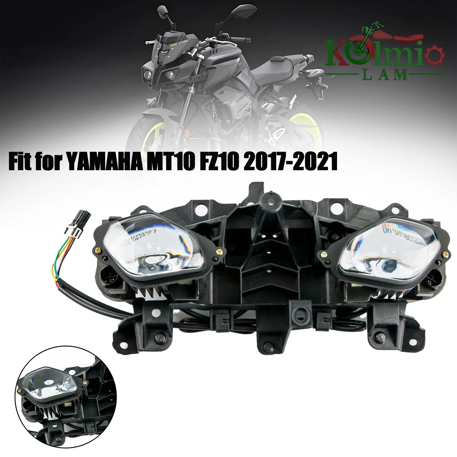 Fit for 2017 - 2021 YAMAHA MT10 MT-10 MTM1000 Motorcycle Headlight Front Headlamp Assembly MT 10 2018 2019 2020 LED Head Light