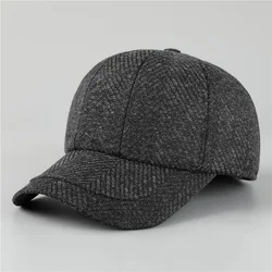Auturnn Thick Warm Men Winter Baseball Cap With Ear Flaps, Ideal choice for Gifts