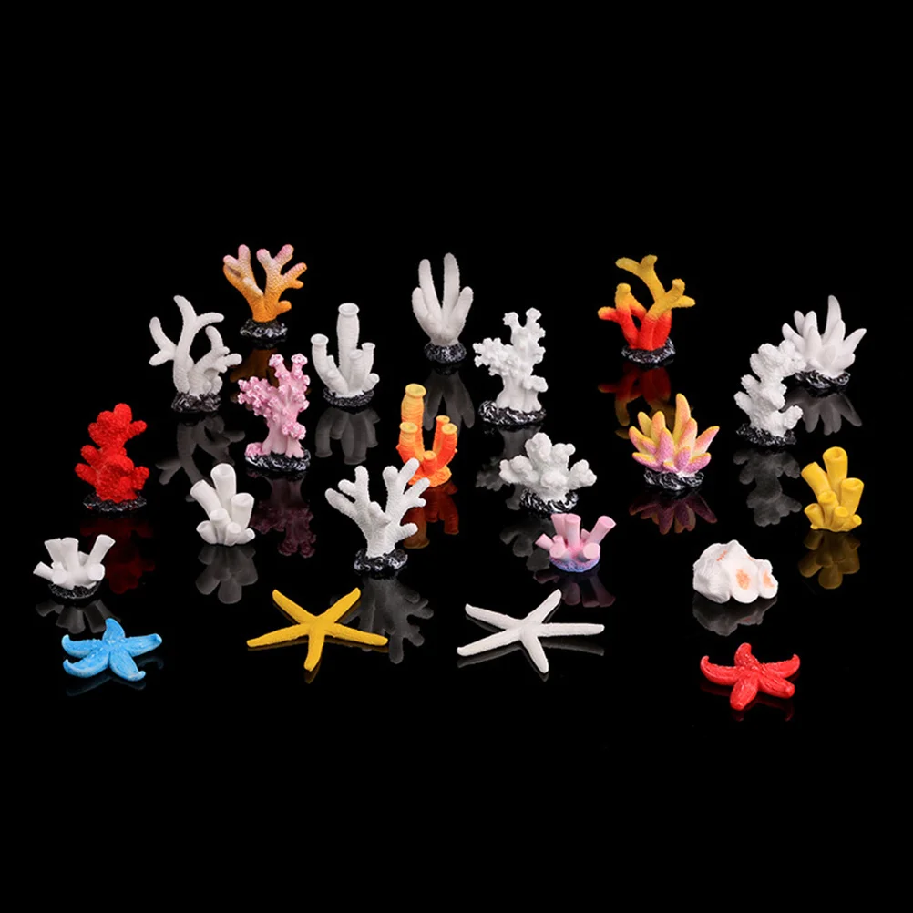 

10Pcs Resin Coral Aquarium Decoration Artificial Fish Tank Coral Ornament Underwater Aquarium Decor Fish Tank Decoration