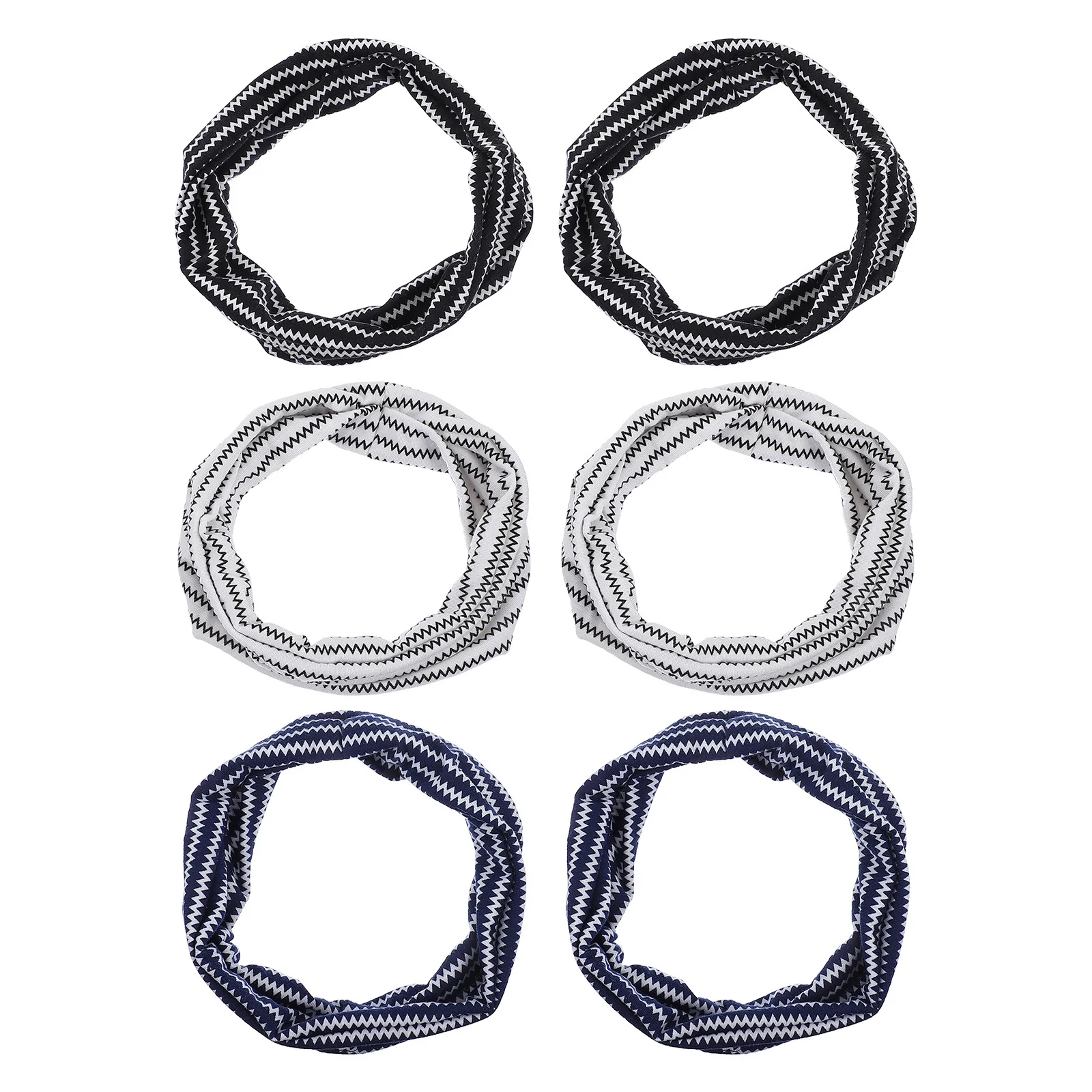 

6Pcs Elastic Sports Headbands Breathable Lightweight Running Yoga Hair Accessories Outdoor Fitness Head Wraps Women Sports