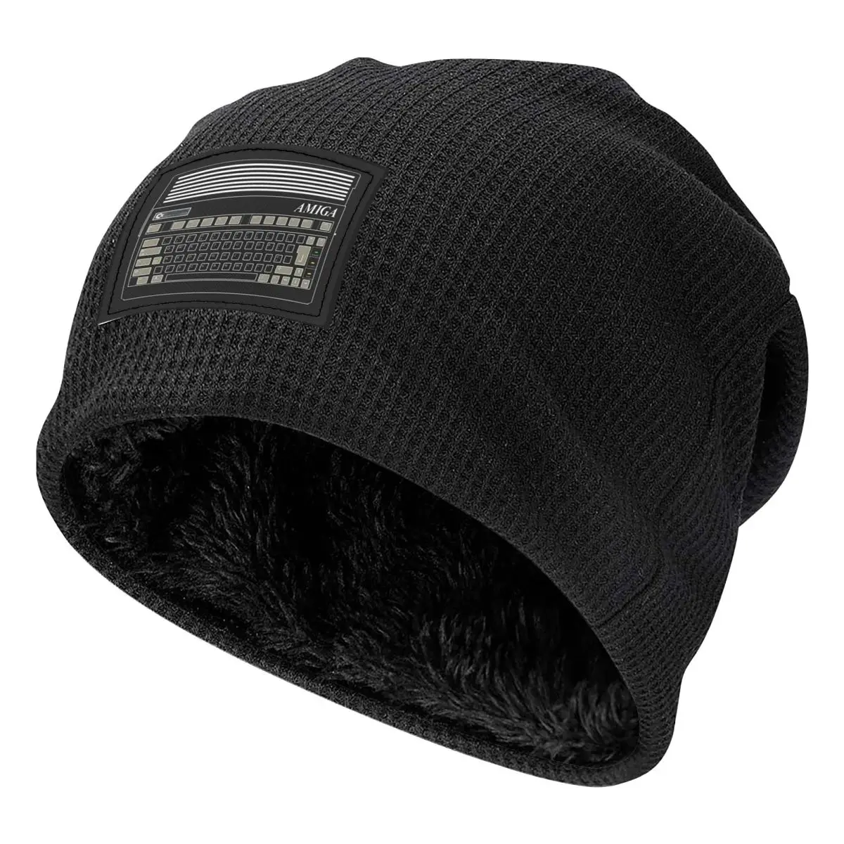 C64 Logo Computer Unisex Adult Beanies Caps Fleece-Lined Bonnet Hat Warm Hip Hop Autumn Winter Outdoor Skullies Hats