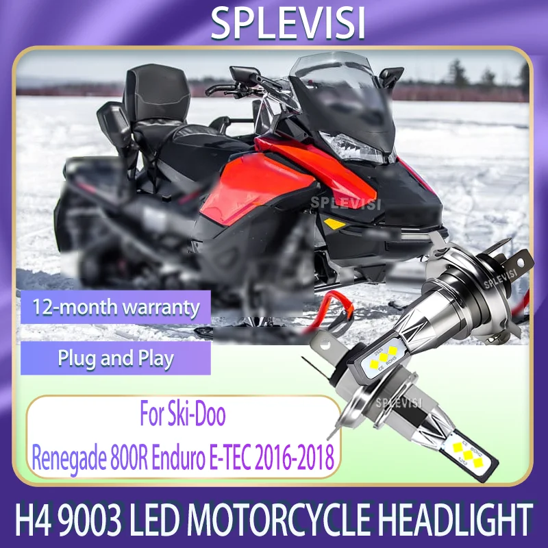 

1/2pcs Order Now for Faster Delivery - LED Motorcycle Bike Headlight Bulb For Ski-Doo Renegade 800R Enduro E-TEC 2016 2017 2018