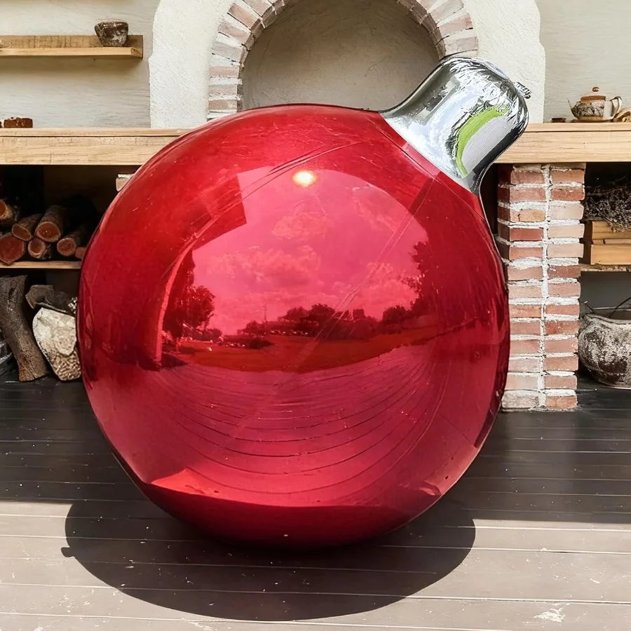 

Red Inflatable Mirror Ball for Large Event Decoration Reusable PVC Disco Ball Bubble Balloon Ideal for Party Concerts Stage Lig
