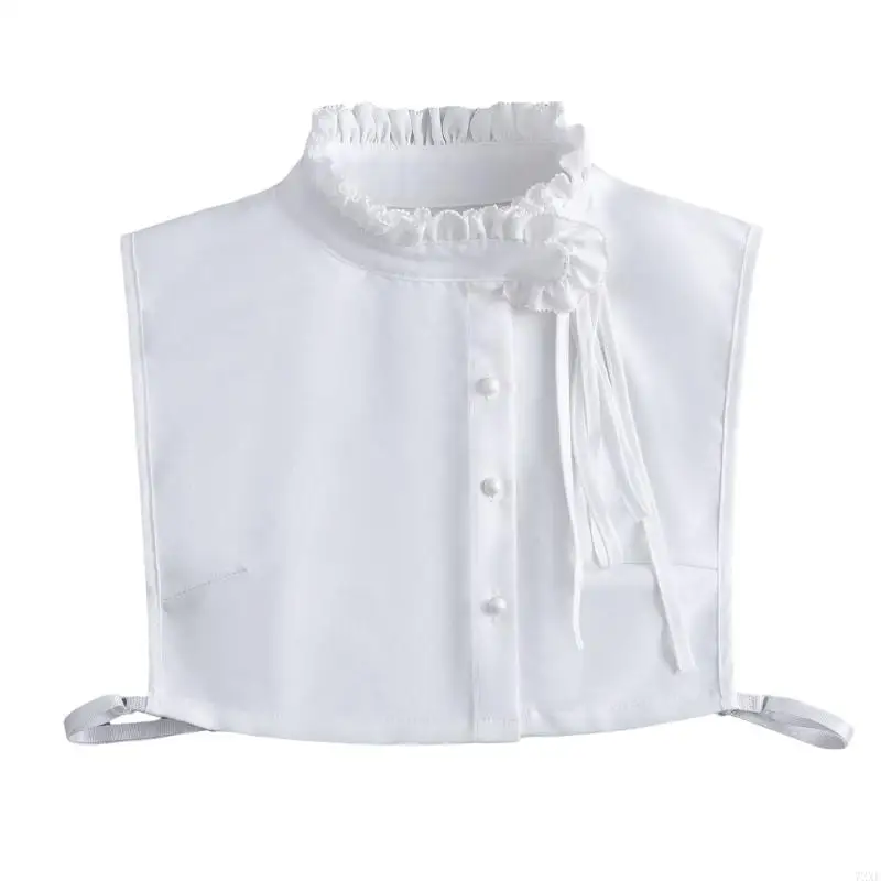 72xe مكشوف العنق الياقات القابلة للإزالة للمكاتب للنساء الزي الرسمي غير الرسمي الزي الرسمي #5