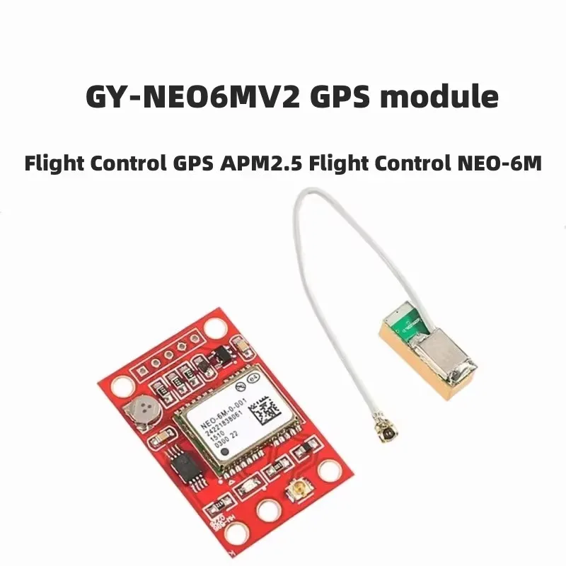 GY-NEO6MV2 GPS Module for Flight Control, APM2.5/Arduino/STM32 Compatible, HighPrecision NEO-6M Red Board, forDrone/UAV/FPV Navi
