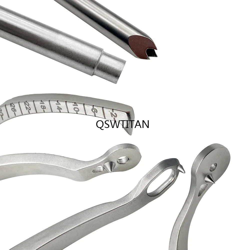 الفولاذ المقاوم للصدأ قابل للتعديل C-نوع دليل الحفر البصر لرباط الركبة الكتف Aimer أدوات العظام #4