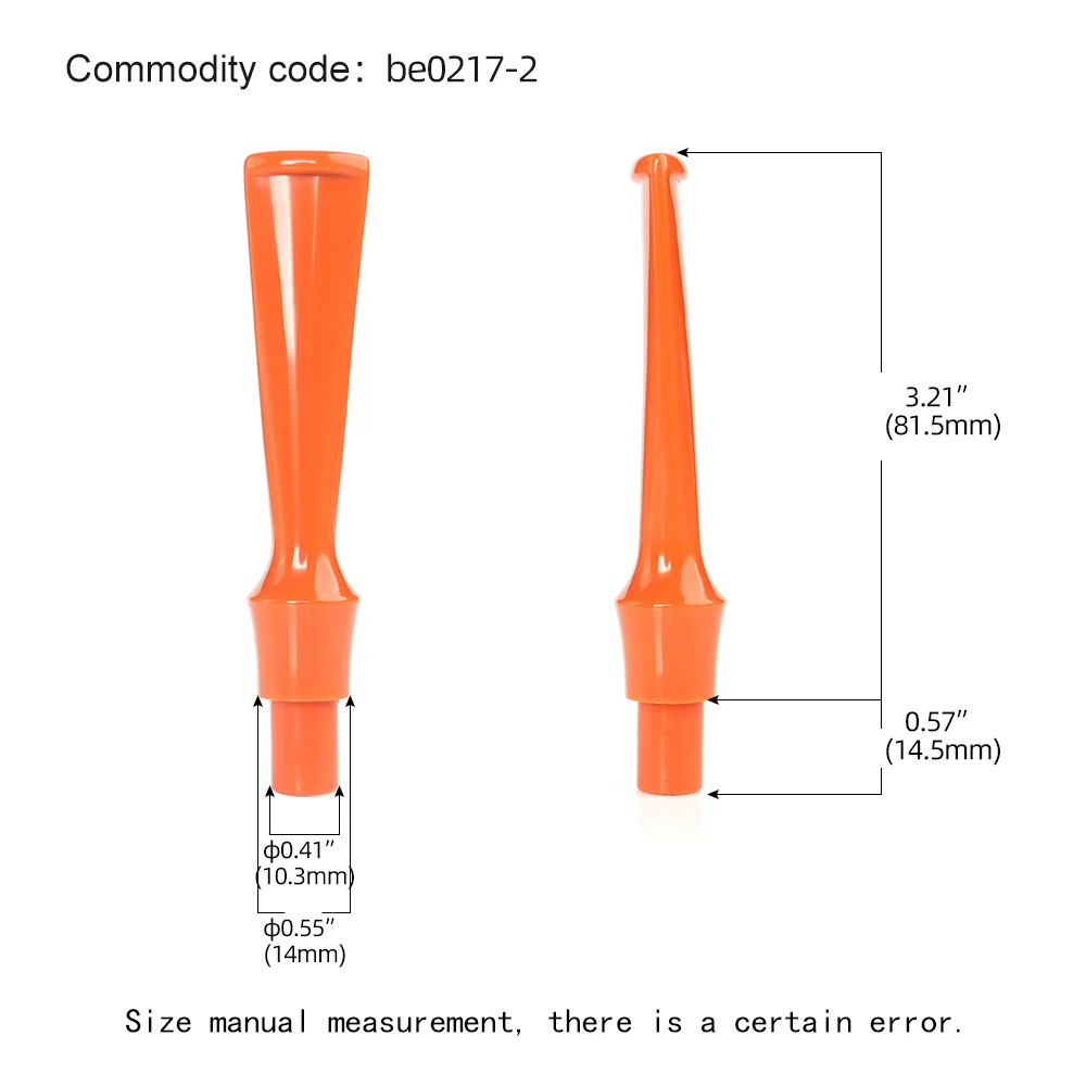 1pc colored tobacco pipe mouthpiece straight handle saddle pipe mouthpiece acrylic 9mm pipe channel tenon outer diameter 10.3mm