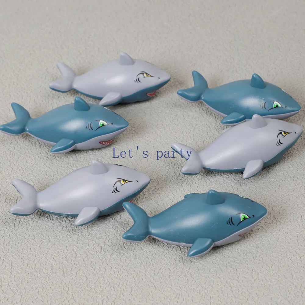 8Pcs Cartoon Ocean Shark Theme Pull Back Cars for Birthday Party Favors Back To School Gifts Goodie Bag Pinata Fillers
