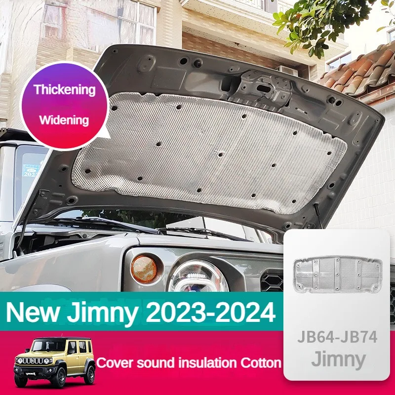 

Sound Heat Insulation Cotton Car Engine Hood Heat Insulation Sound Deadener Pad for Suzuki Jimny JB64 Sierra JB74W 2023 2024