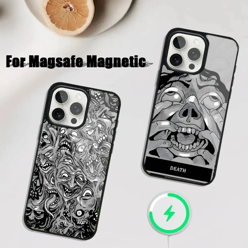 

Phasmophobia Tarot Cards Phone Case For iPhone 17,16,15,14,13,12,11,Pro,Max,Plus,Mini,SE4,E Magnetic Magsafe Wireless Charging