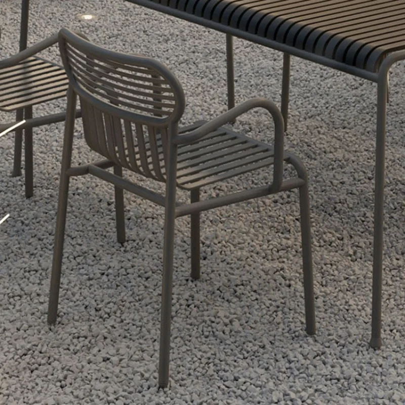 Juego de comedor al aire libre para patios y cafés, mesa y sillas elegantes para balcón y patio, juego de muebles de exterior para relajación, patio