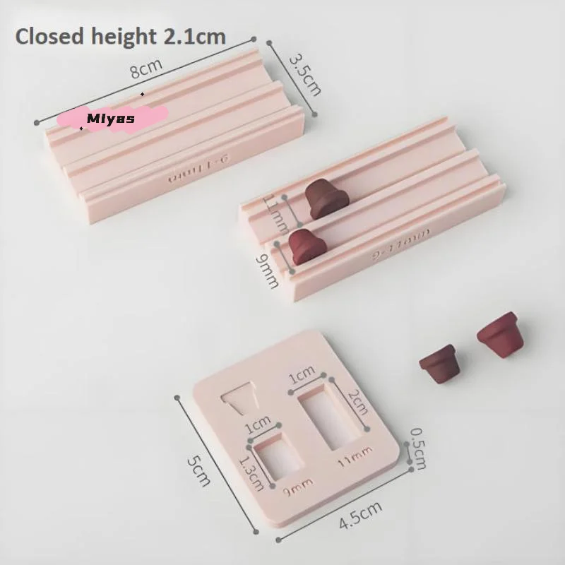 DIY بها بنفسك لينة الفخار بوليمر كلاي الزهرية حبة الأسطوانة قالب ل الطين حبة صنع الأقراط المعلقات صياغة المجوهرات