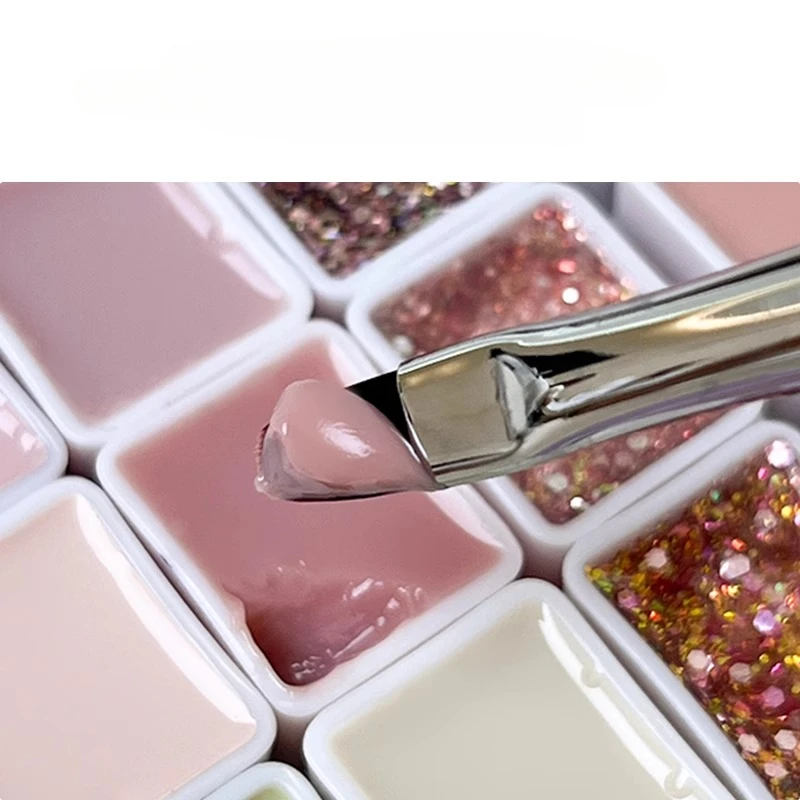 24 Colors Solid Gel Glitter UV Gel Polish Palette Japanese Nail Cream Art Semi Permanent Soak Off Gel Varnishes for Manicure