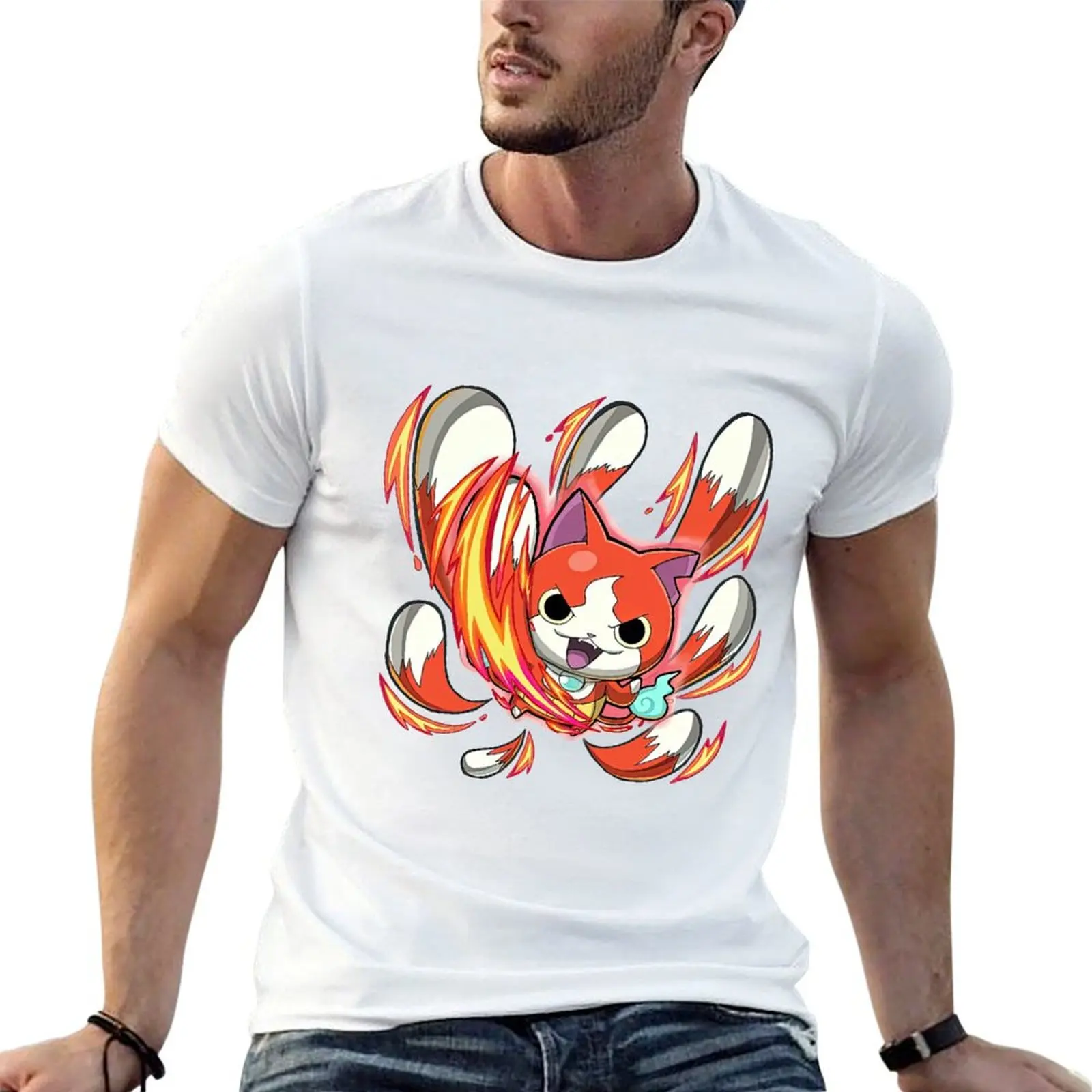

yokai watch cute T-Shirt cotton t shirt pack t shirts for man graphic vintage T-Shirt