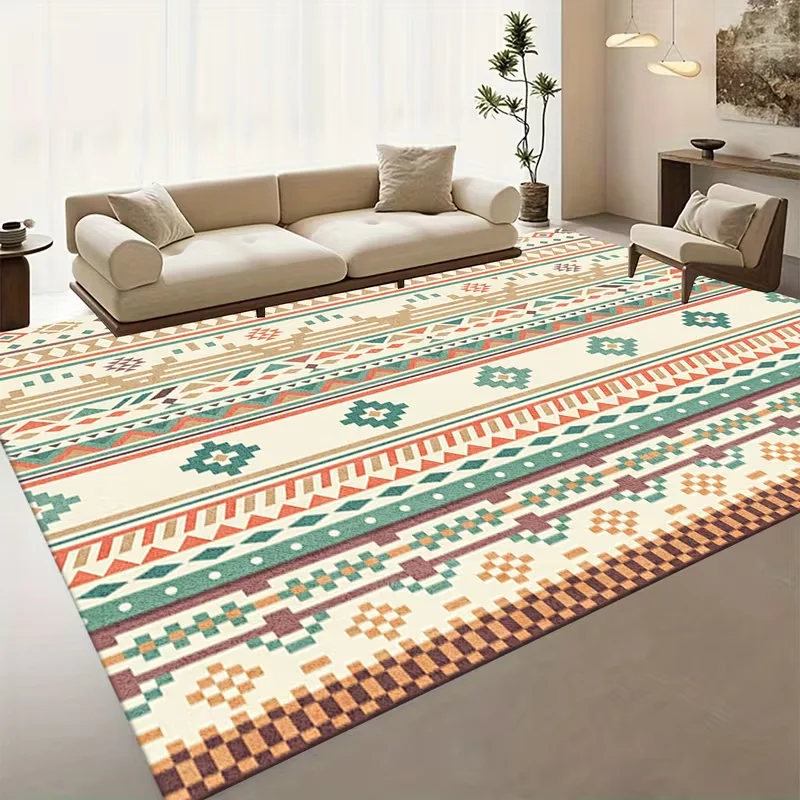 Minimalist Line Chevron Geometric Area Rug Non Slip Soft Floor Carpet Living Room Bedroom Office Modern Indoor Home Decor Rug