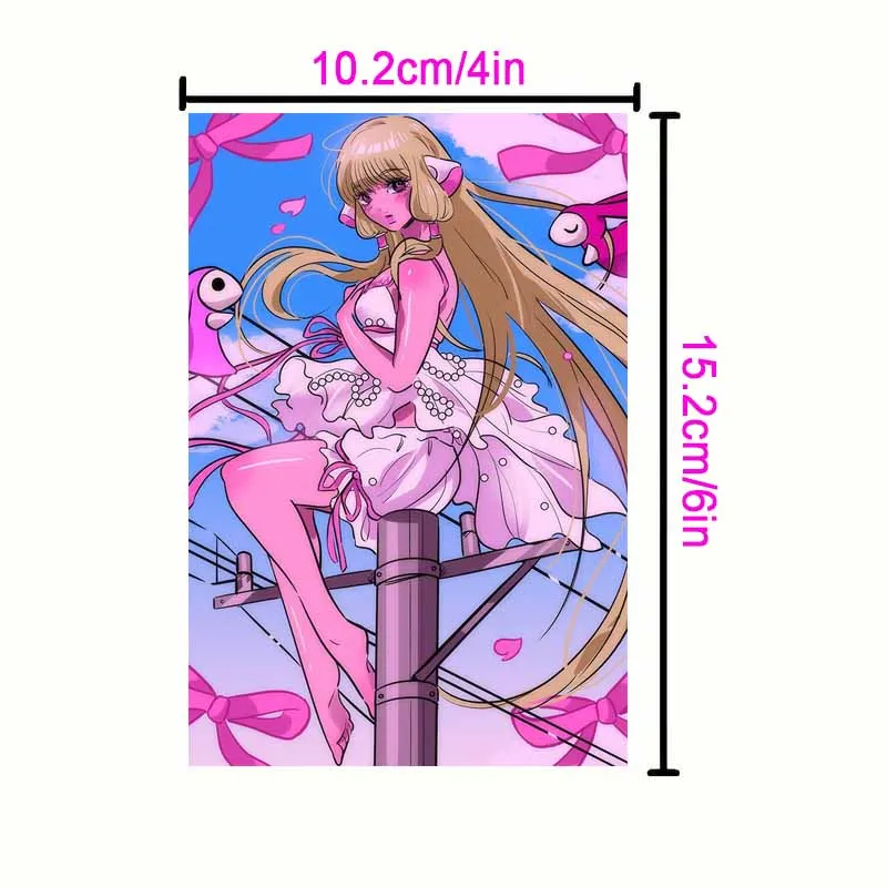 10/30 قطعة نمط فاسق أنيمي فتاة الملصقات بطاقات DIY بها بنفسك سطح المكتب جدار عنبر غرفة الديكور بطاقة النوم بار ديكور المراهقين الهدايا بطاقة بريدية