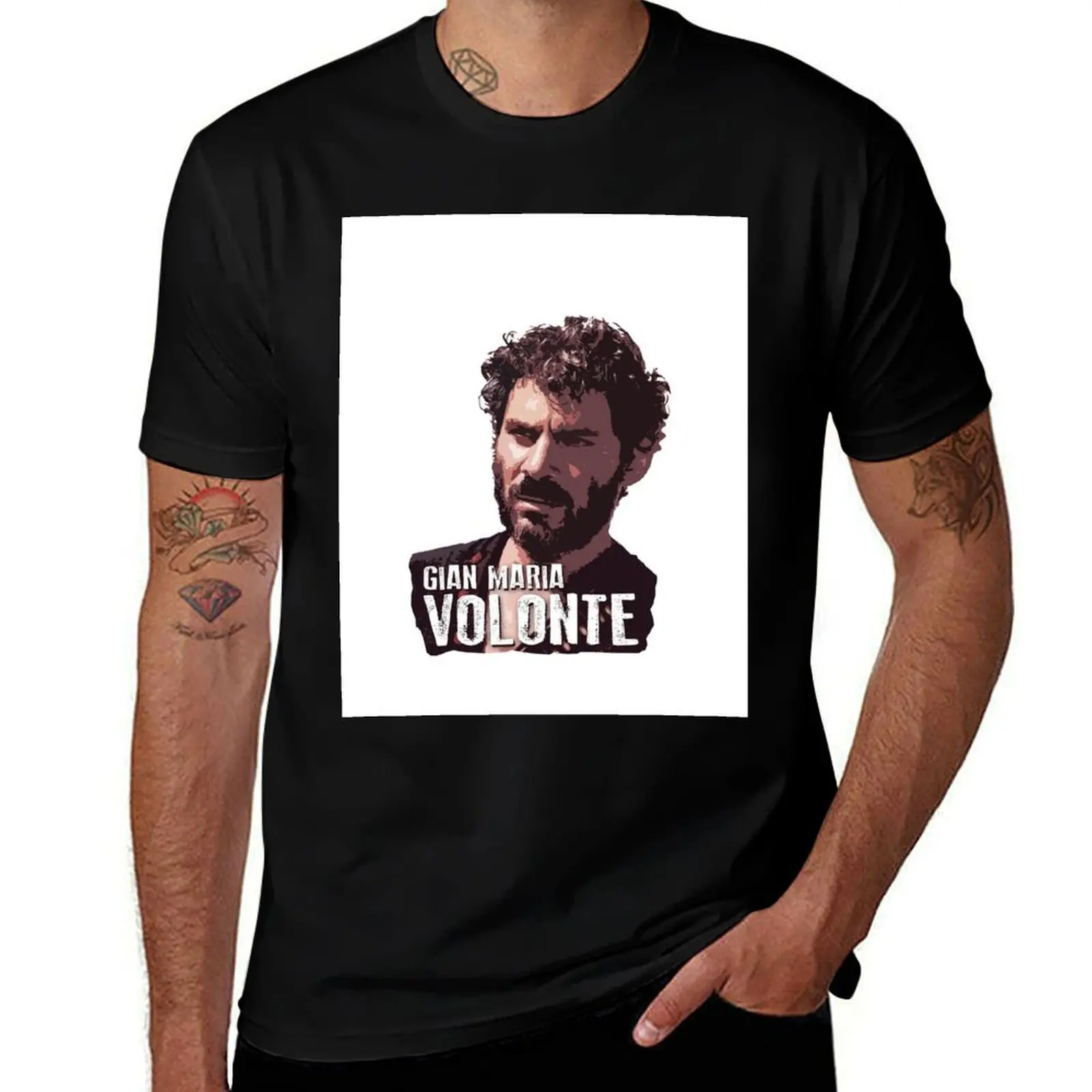 Gian Maria Volonte - El Indio T-Shirt Basic Solid Color Short Sleeve T-Shirt