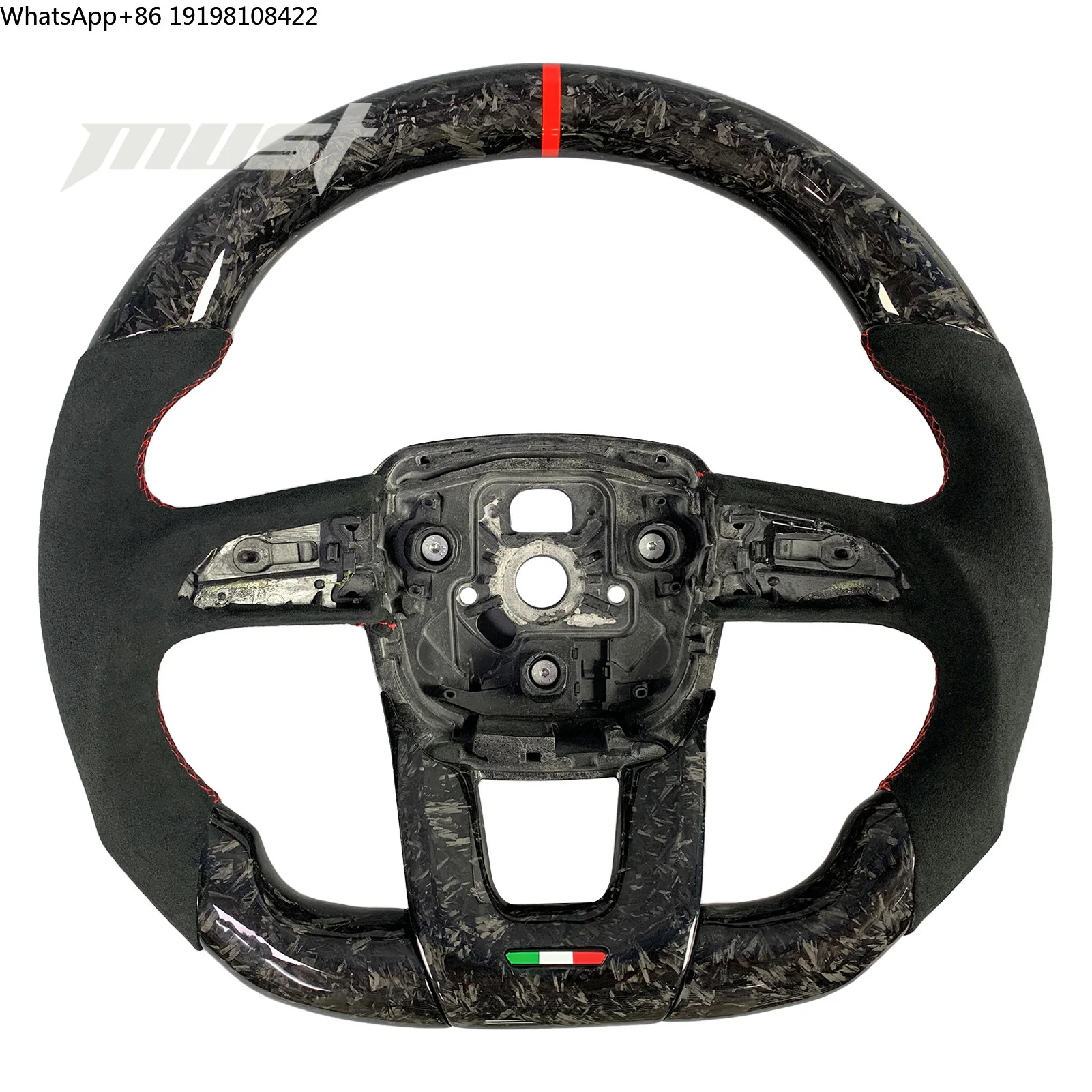 

Руль из кованого карбона для Lamborghini Urus 2019-2025 с уникальным дизайном и поддержкой светодиодной подсветки