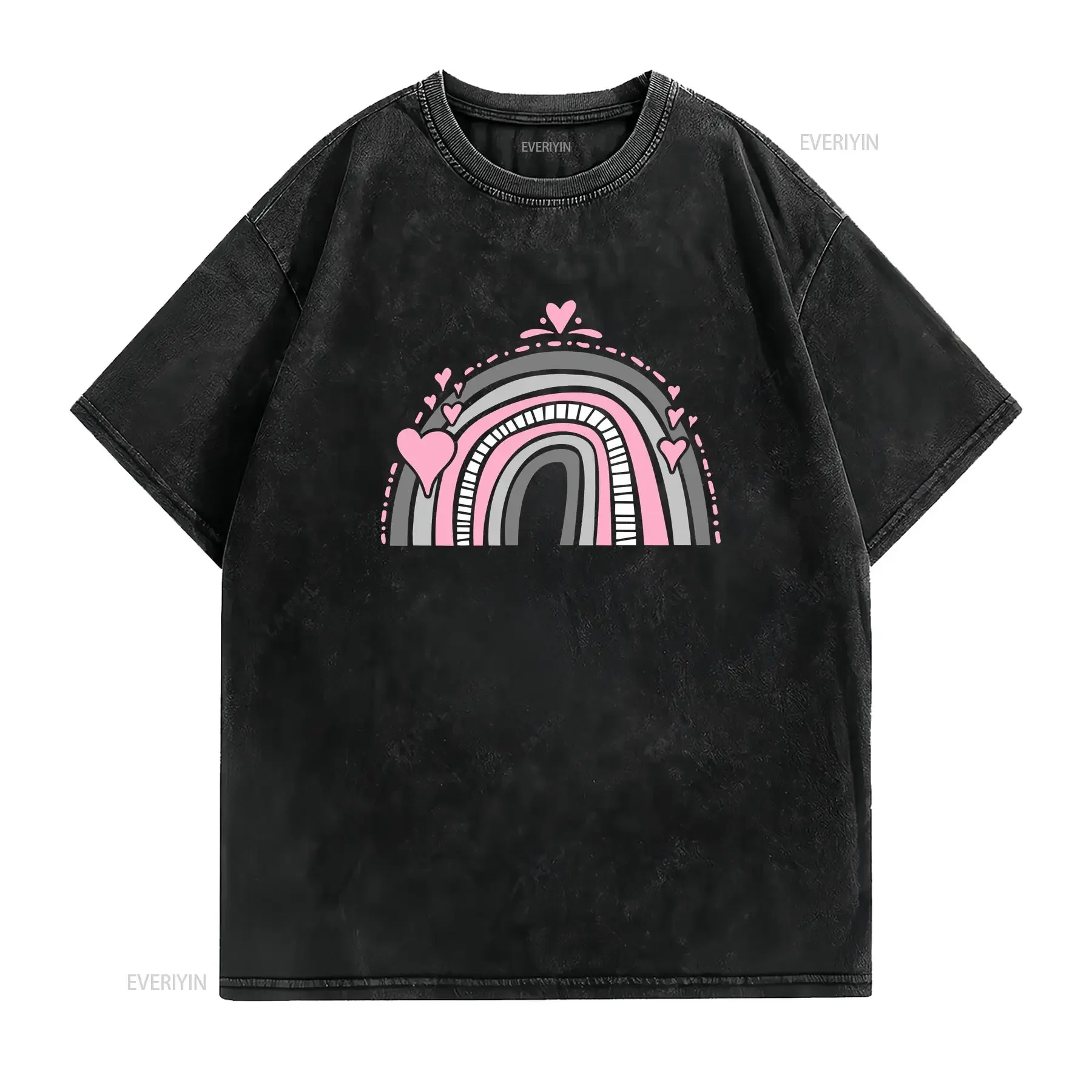 Demifemale Queer T Shirt Gender Identity Lgbtq Subtle Demigirl Pride Flag Demiwoman vintage Washed designer clothes fashion