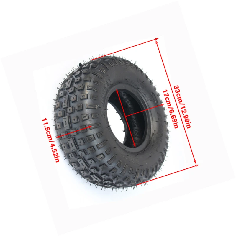 Premium 6-inch ATV wheel and tire set for 145/70-6 size, ideal for buggies and quad beach vehicles.