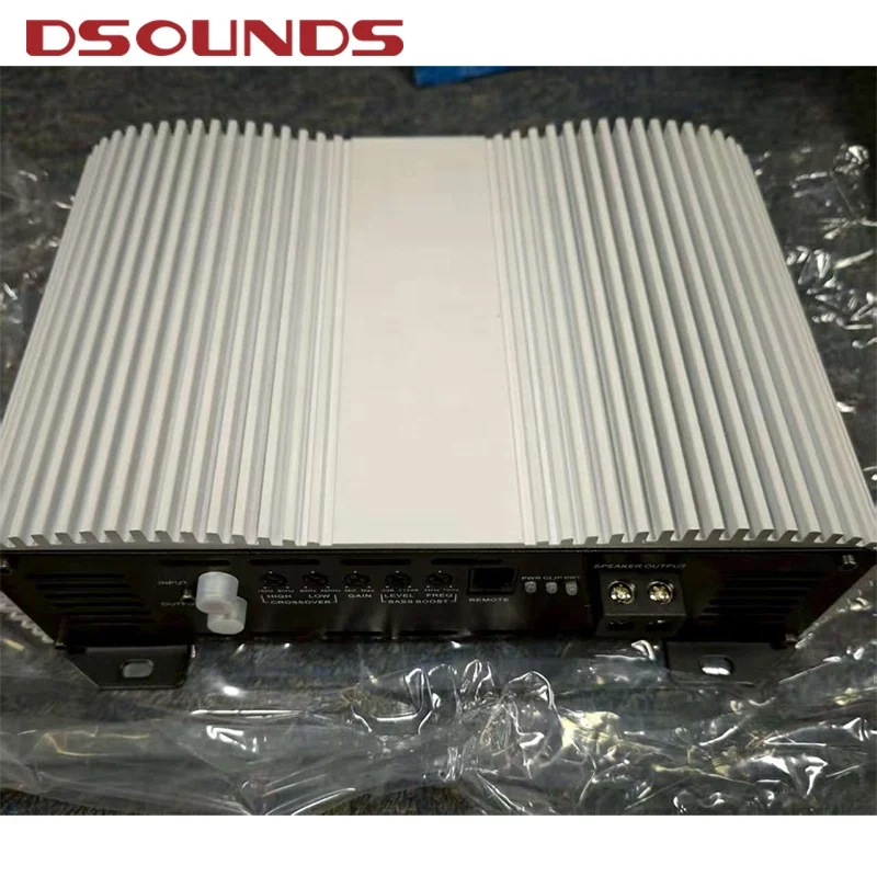 White Panel Car Amplifier Brazilian Style Car Amplifier with Full Range and Mini Volume Mono Block Car Amplifier for Car Audio