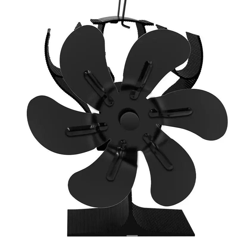 Heat Powered Stove Fan 6-Blade Quiet Environmental Efficient Heat Distribution for Wood Log Burner Fireplace Fan Heater Tool NEW
