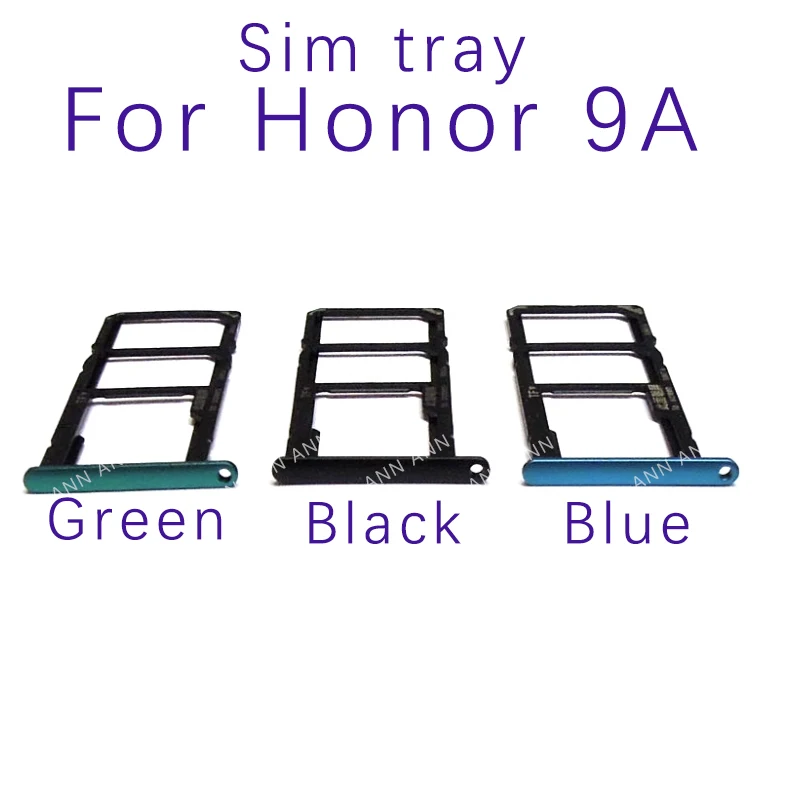 

New For Huawei Honor 9A Sim Card Tray Slot Holder Adapter Connector Replacement Parts