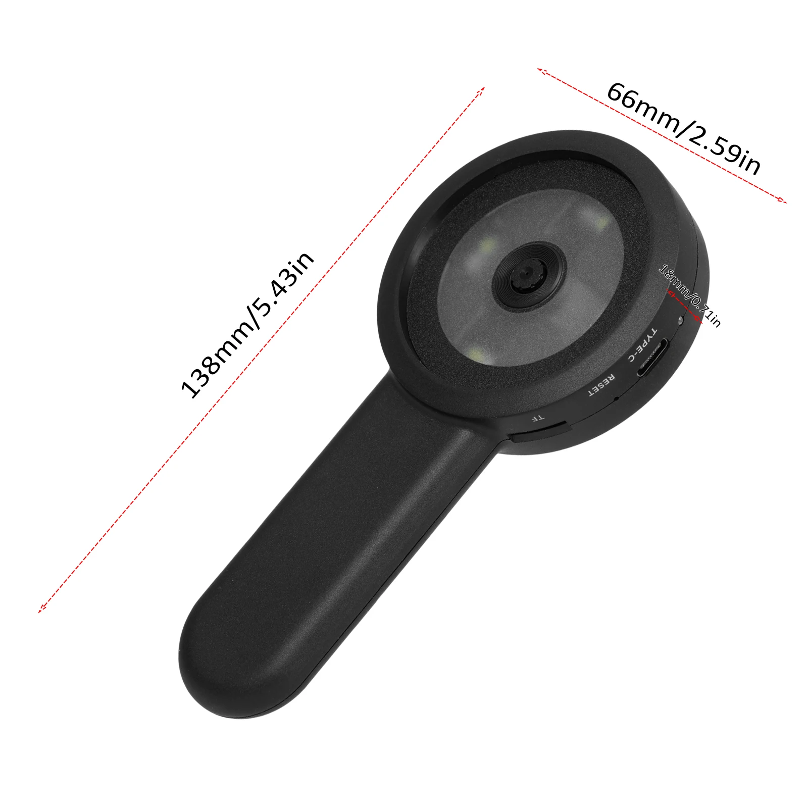 Loupe numérique 2.0 pouces écran IPS, n'aime 100X Loupe de monnaie avec 2 modes d'éclairage de document Compatible Windows/Mac