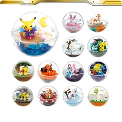 포켓몬 애니메이션 미스터리 액션 피규어, 피카츄, 실베온, 뮤츠, Vulpix, 라이카록 장면 모델 장식, 어린이 장난감, 생일 선물