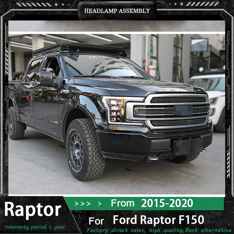 Luci auto per Ford Raptor F150 Fari 2015-2020 F-150 LED Proiettore Faro Luce di marcia diurna Accessori automobilistici