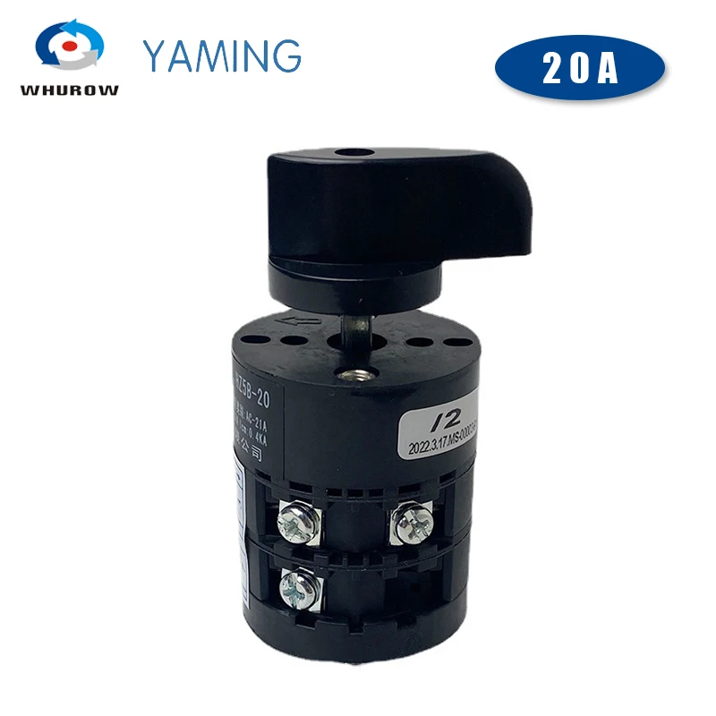 HZ5B-20/2 Changeover Cam Combination Rotary Switch 690V 20A Three Position 2 Levels Control Power Circuit Motor