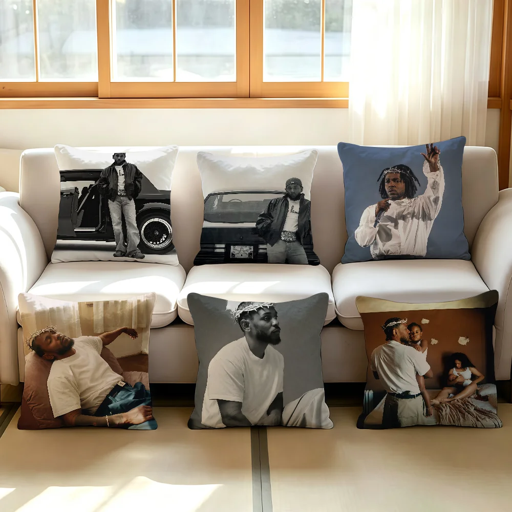 Rapper K-Kendrick Lamars cushion cover Comfortable Decorative For Bedroom Living room Dormitory Picnic and Holiday Decoration