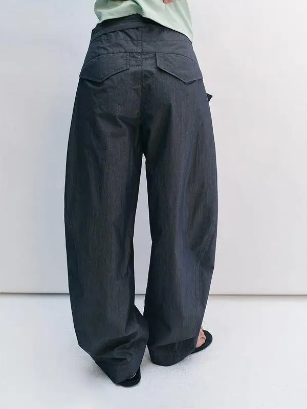 Original Hello September Cotton Blend Khaki Pants Summer New Arrival Versatile Wear Long Casual Trousers for Women