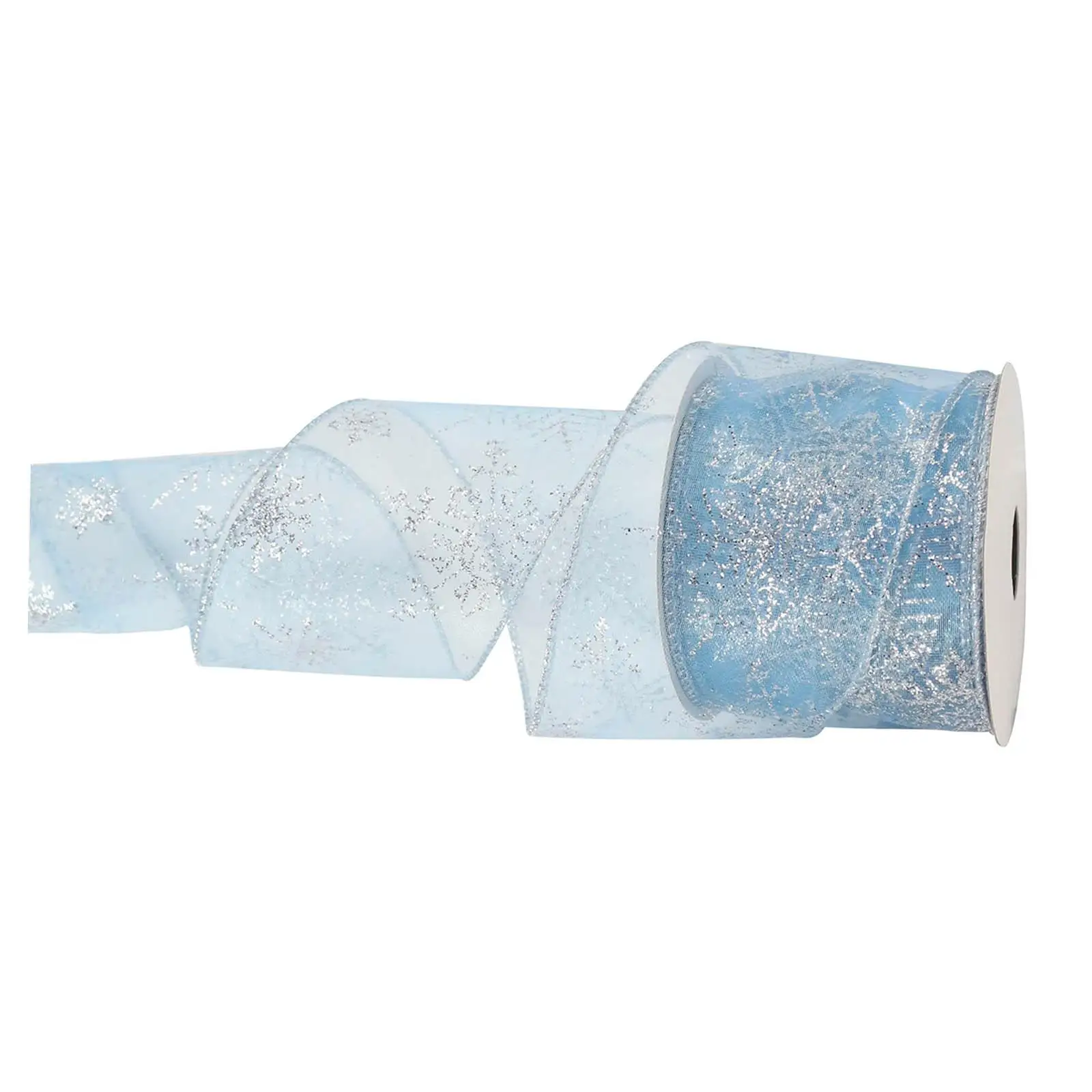 4x Glitter Ribbon Christmas DIY Trim Crafts for Party Home Decoration Blue